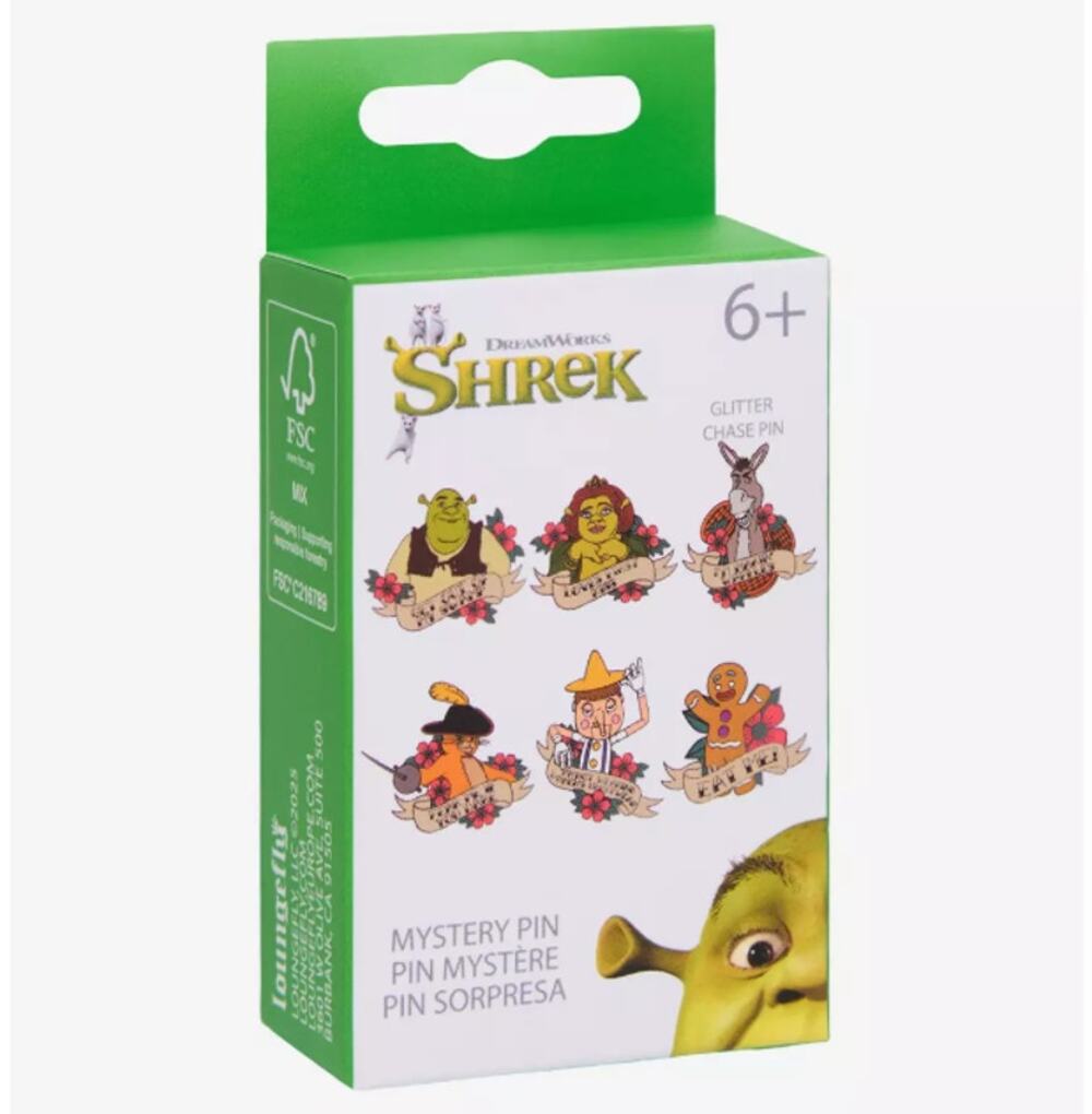 Loungefly Shrek Tattoo Art Blind Box Enamel Pin | NIB